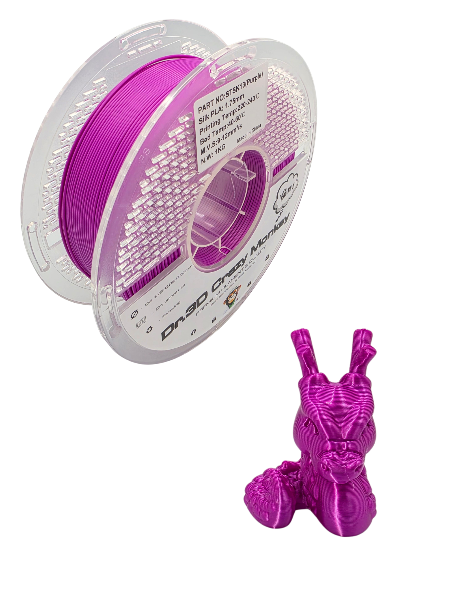 Dr.3D Crazy Monkey PLA SILK 1,75mm 1kg