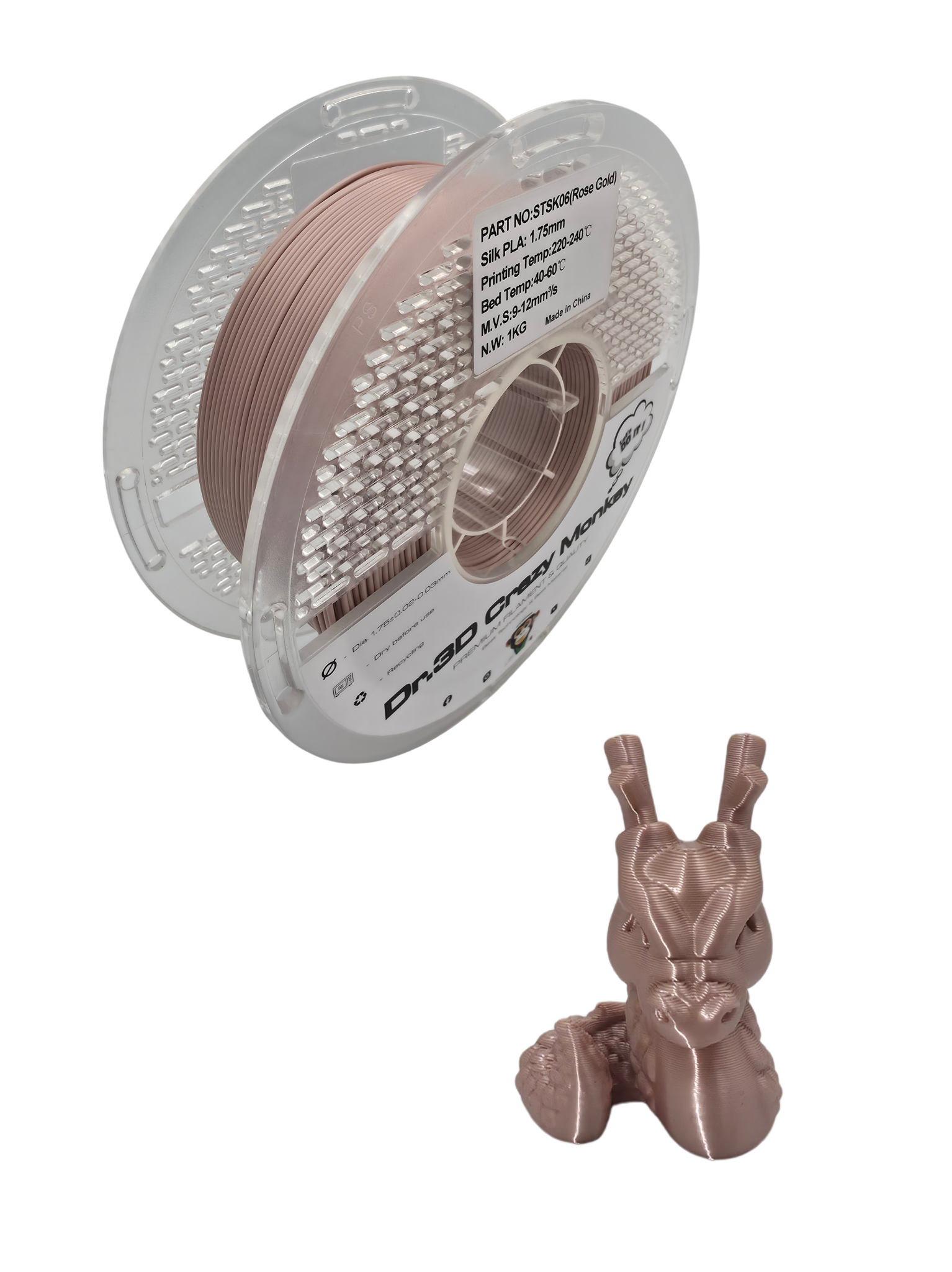 Dr.3D Crazy Monkey PLA SILK 1,75mm 1kg