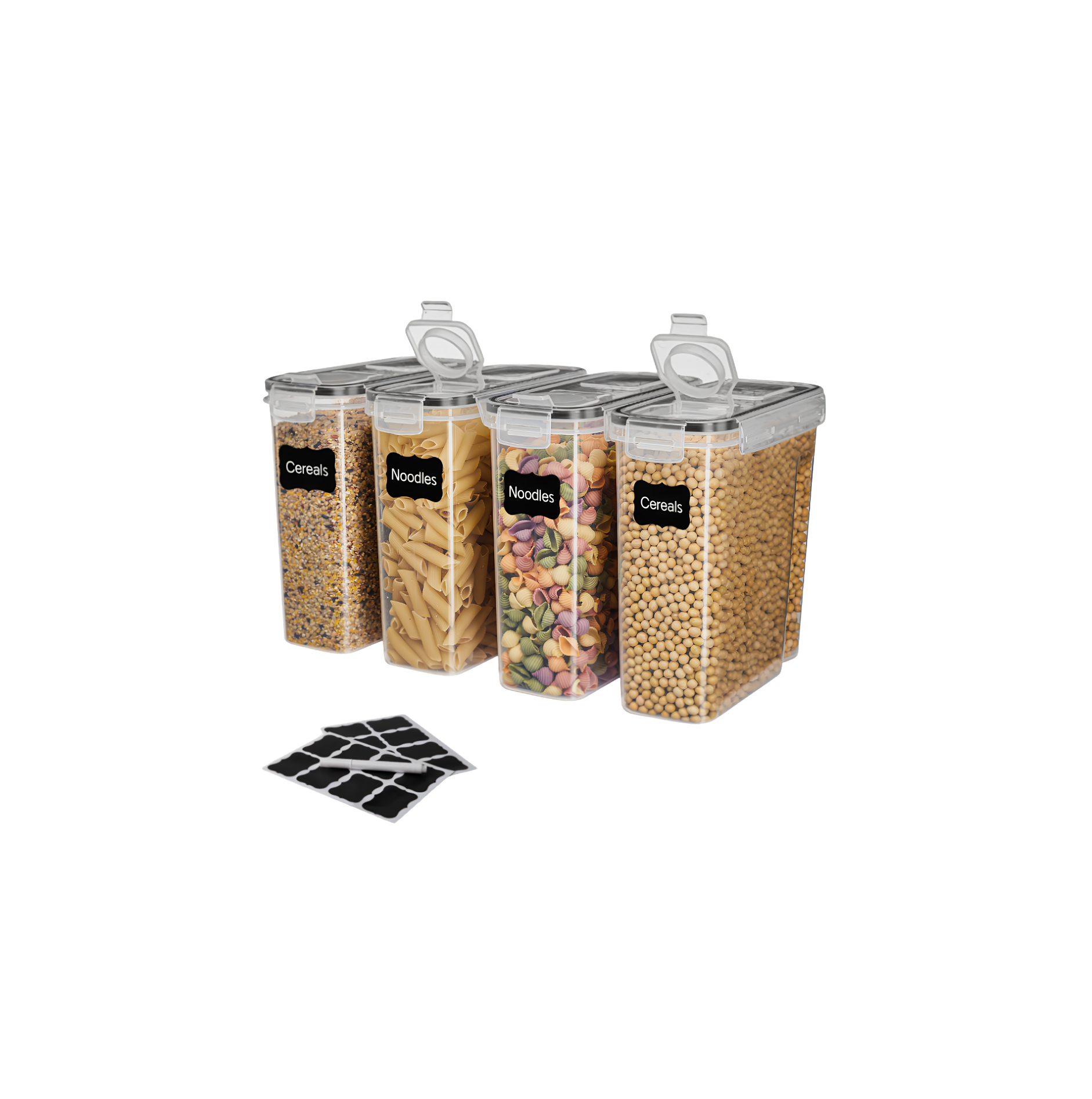 4x 4L Vorratsdosen (SET)/ Filament Trockenbox Transparent