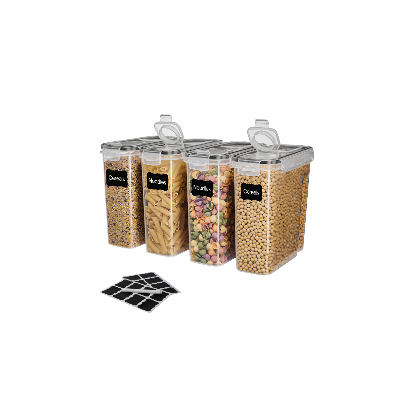 4x 4L Vorratsdosen (SET)/ Filament Trockenbox Transparent