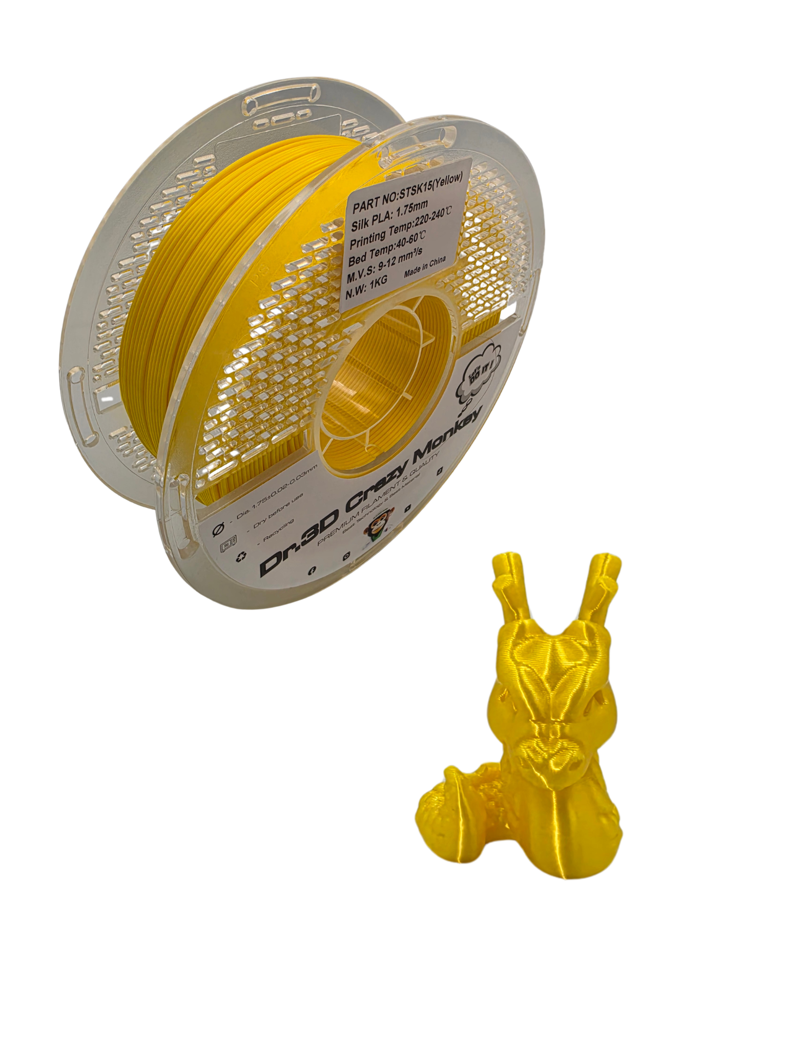 Dr.3D Crazy Monkey PLA SILK 1,75mm 1kg