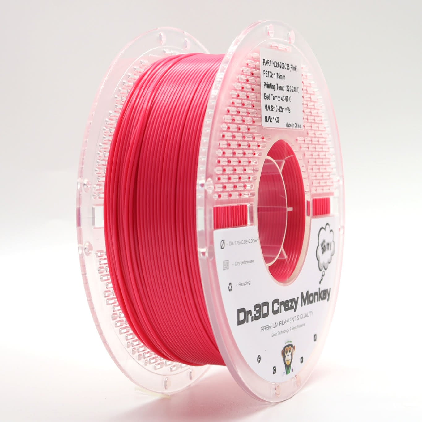 Dr.3D Crazy Monkey PETG 1,75mm 1kg