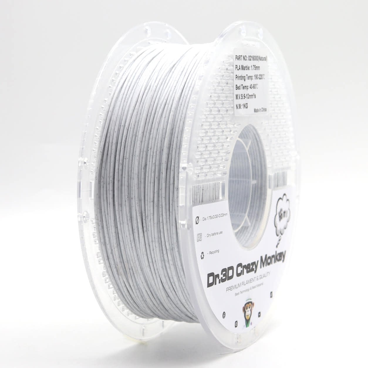 Dr.3D Crazy Monkey PLA Marble 1,75mm 1kg