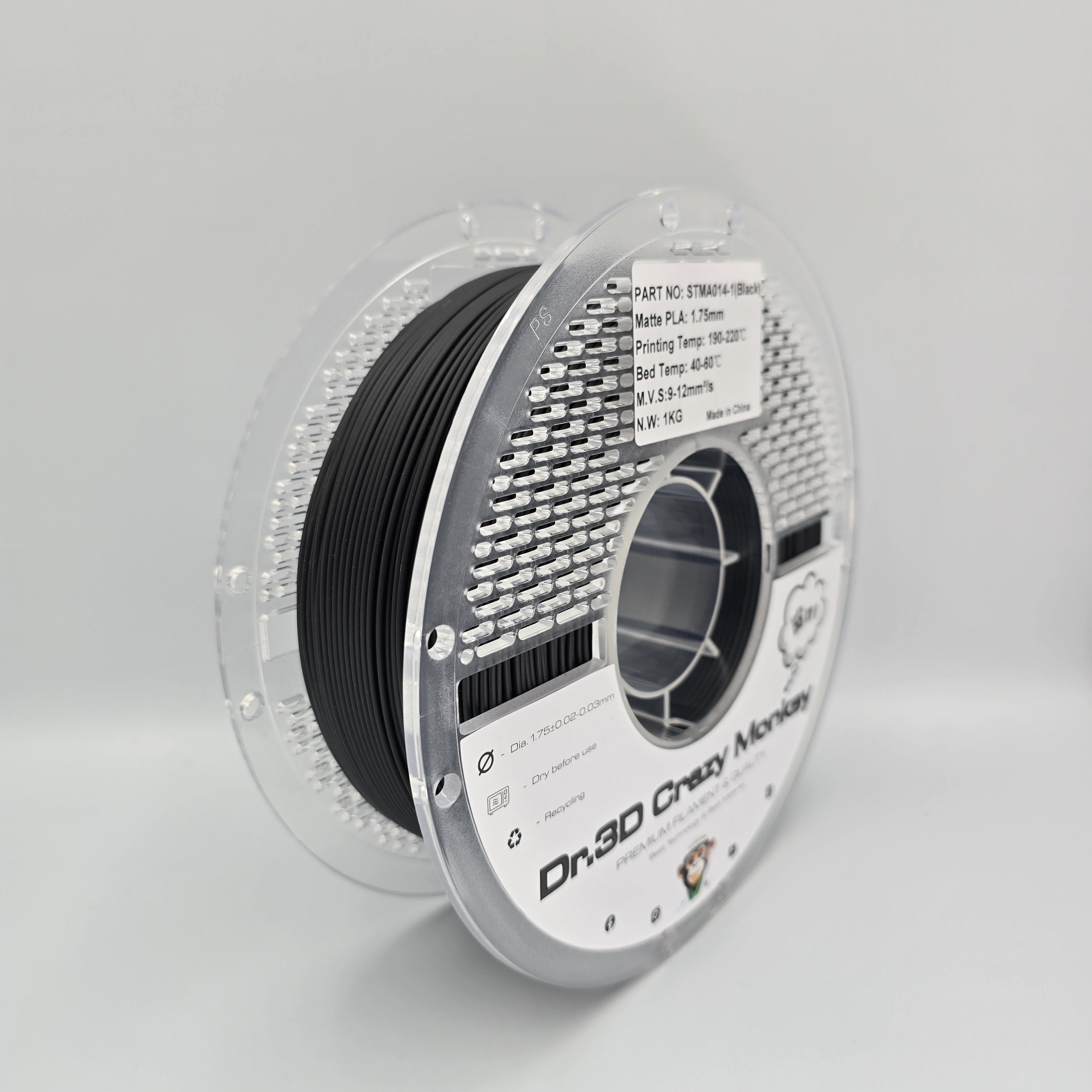 Dr.3D Crazy Monkey PLA Matt 1,75mm 1kg
