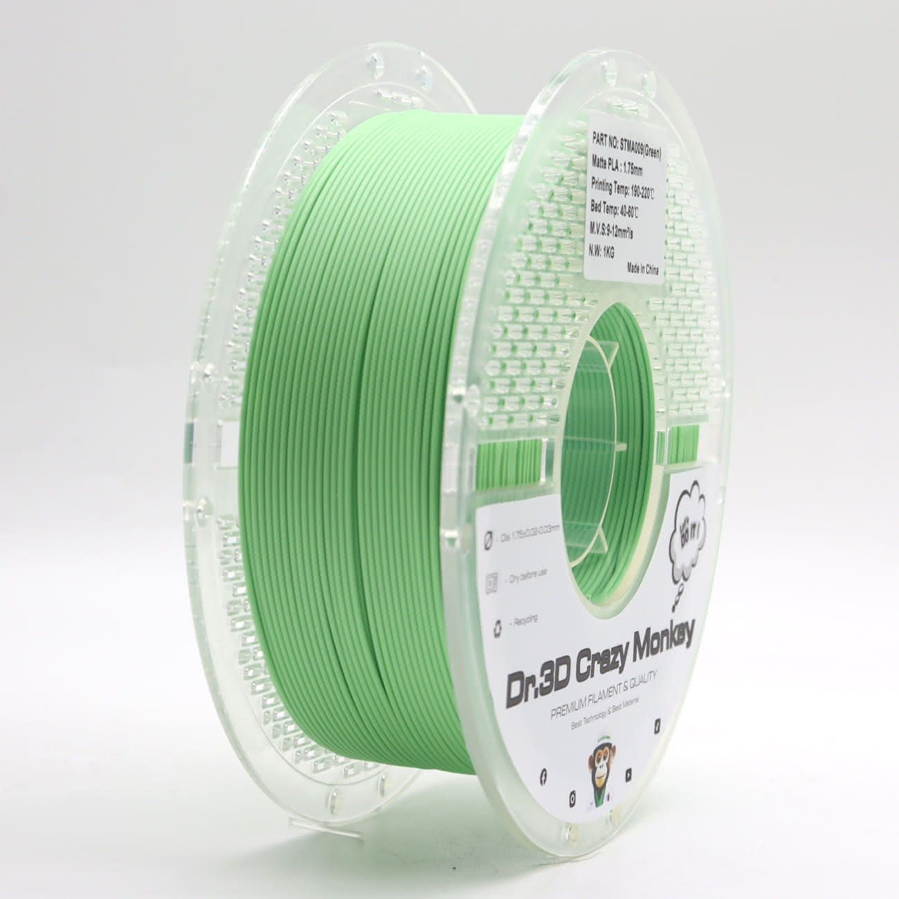 Dr.3D Crazy Monkey PLA Matt 1,75mm 1kg