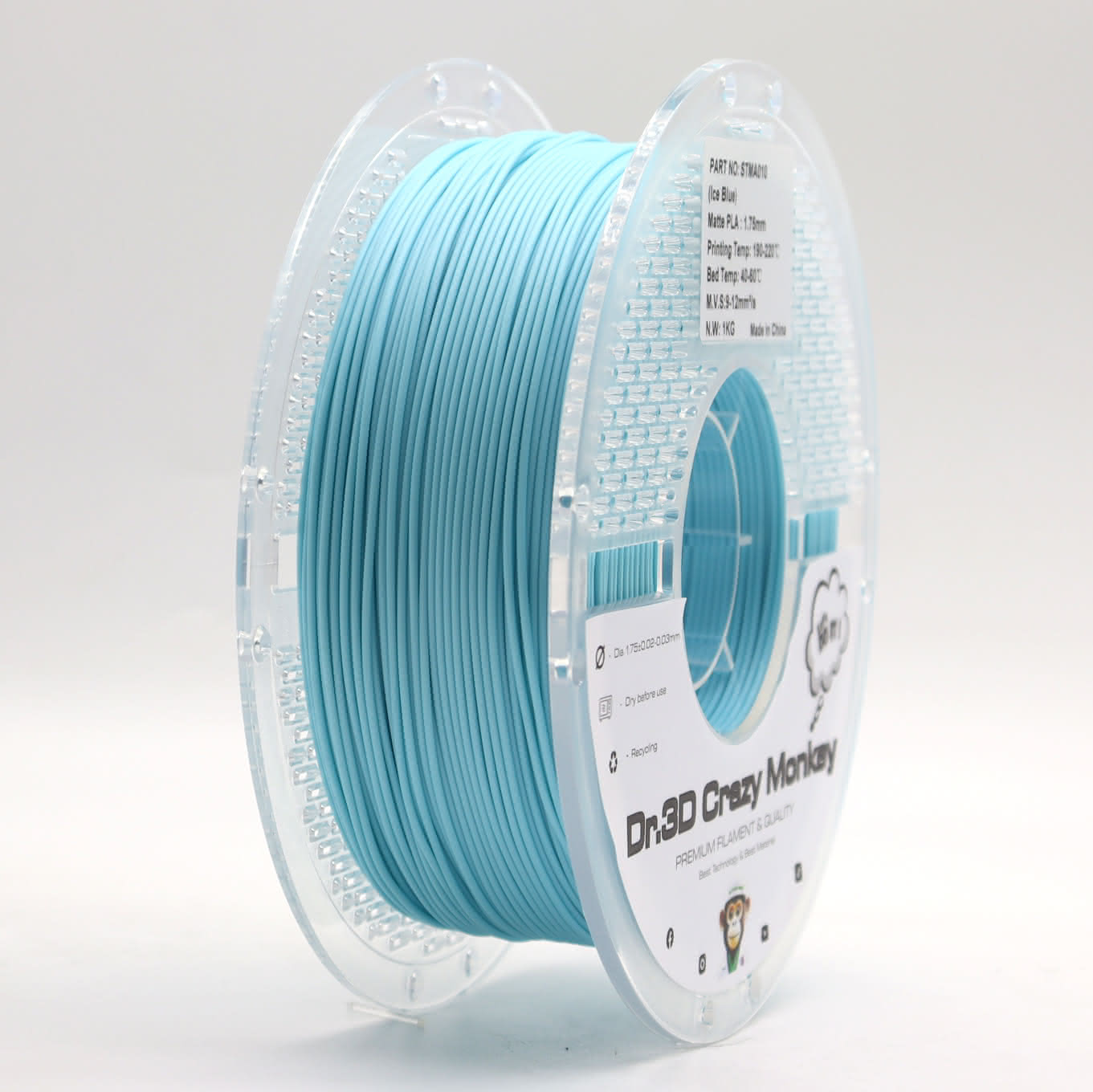 Dr.3D Crazy Monkey PLA Matt 1,75mm 1kg