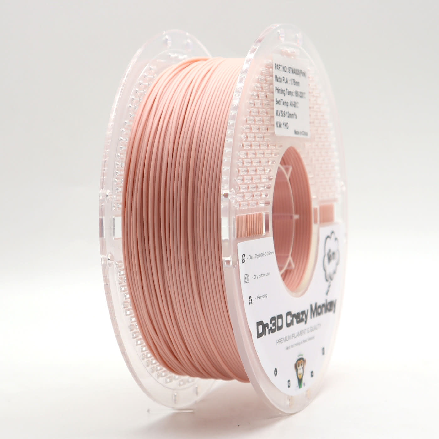 Dr.3D Crazy Monkey PLA Matt 1,75mm 1kg