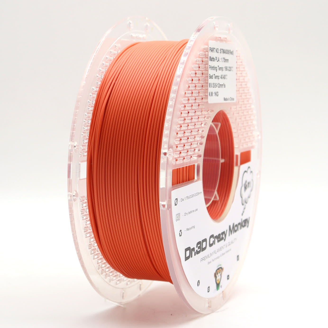 Dr.3D Crazy Monkey PLA Matt 1,75mm 1kg