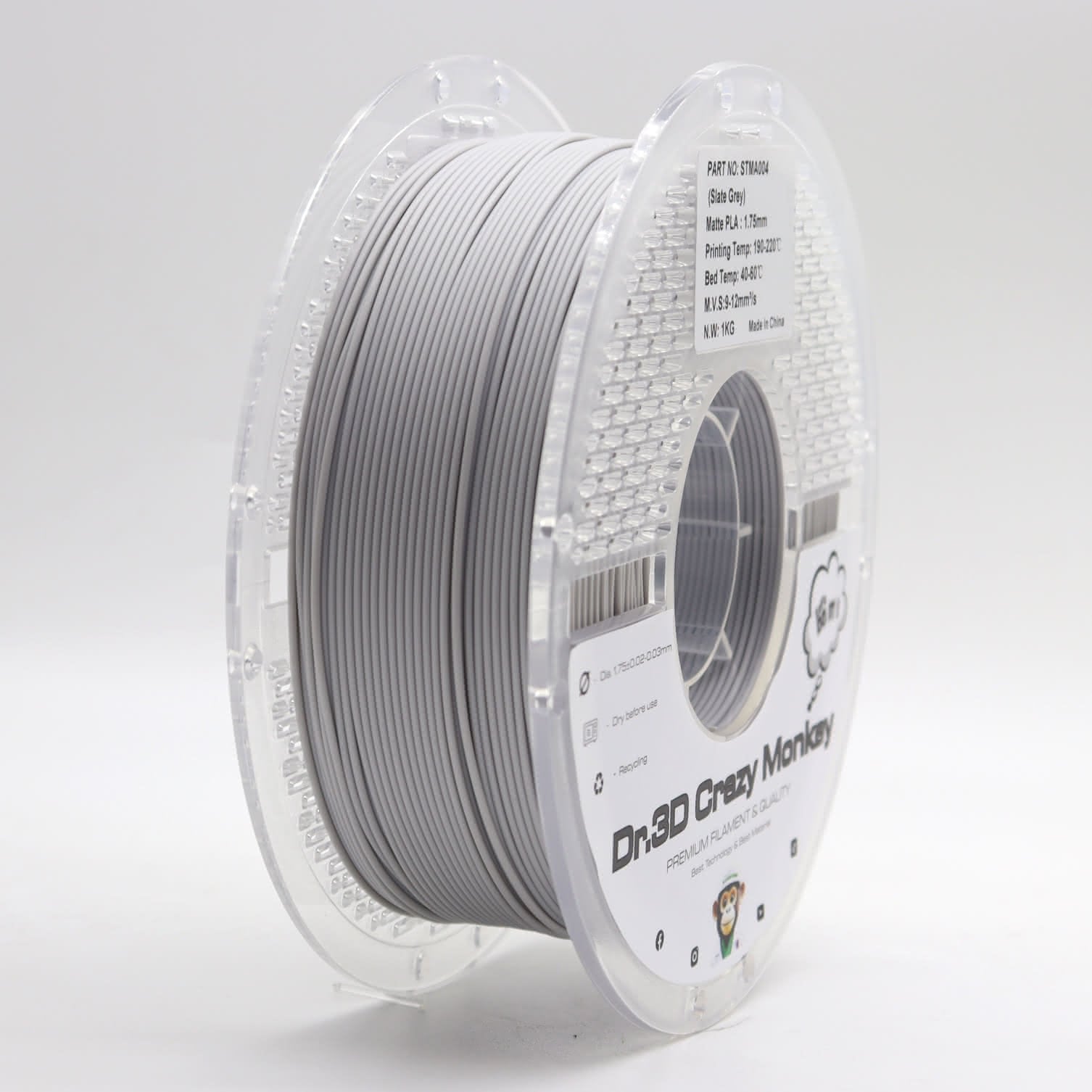 Dr.3D Crazy Monkey PLA Matt 1,75mm 1kg
