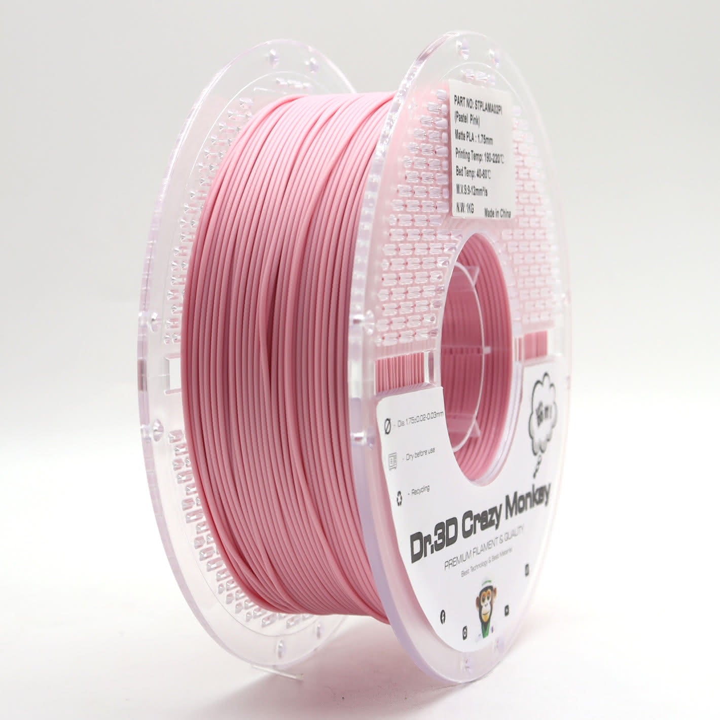 Dr.3D Crazy Monkey PLA Pastell 1,75mm 1kg