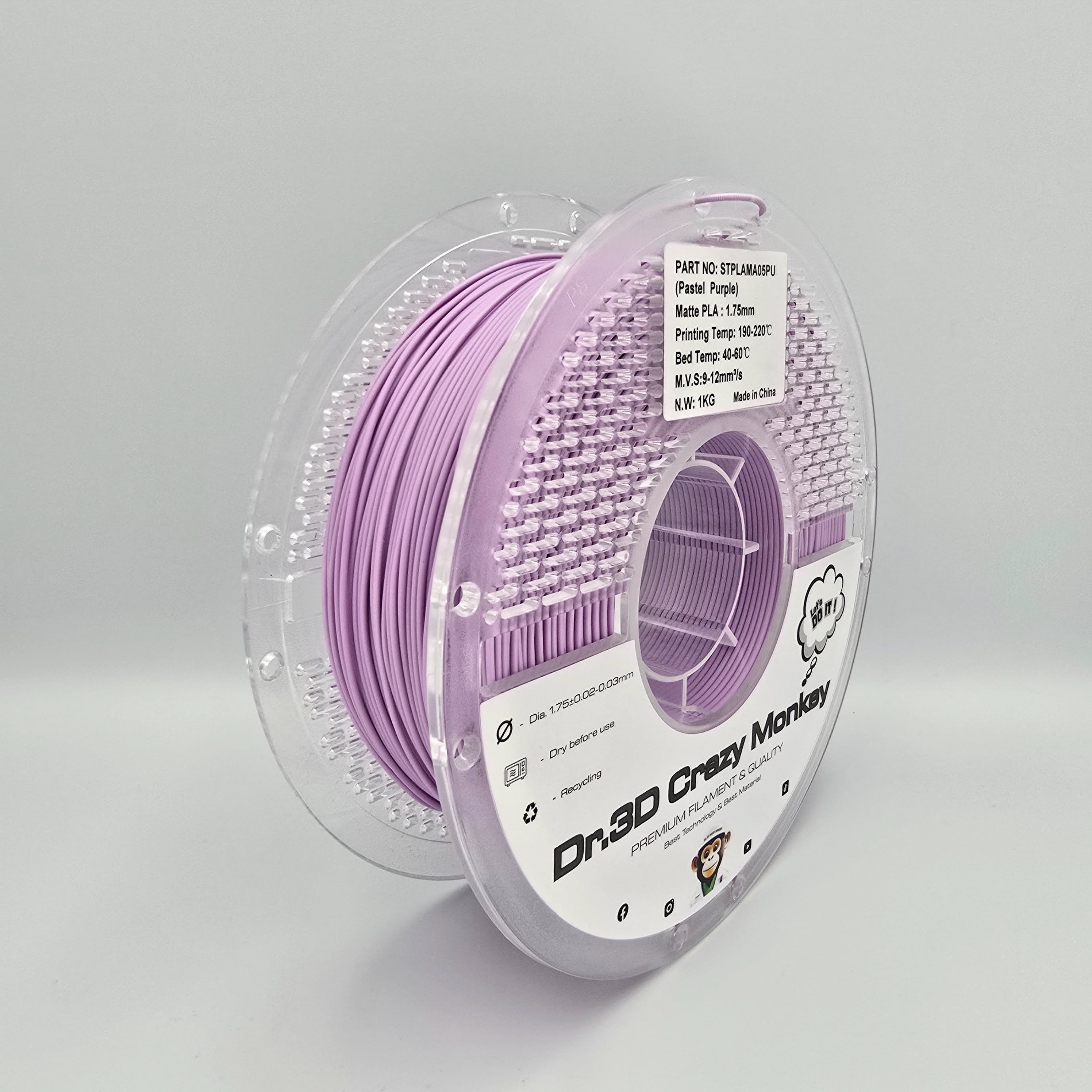 Dr.3D Crazy Monkey PLA Pastell 1,75mm 1kg