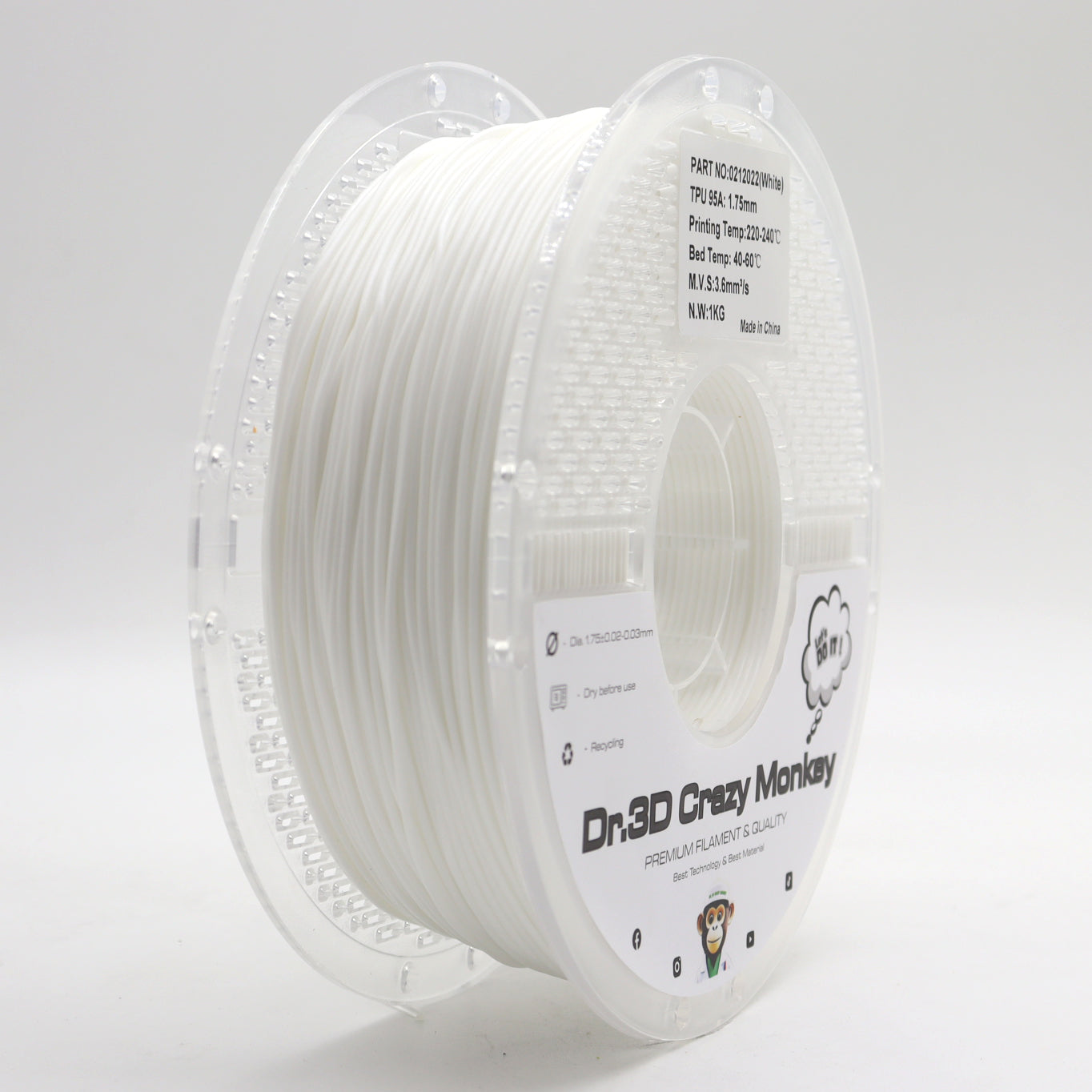Dr.3D Crazy Monkey TPU 1,75mm 0,75kg